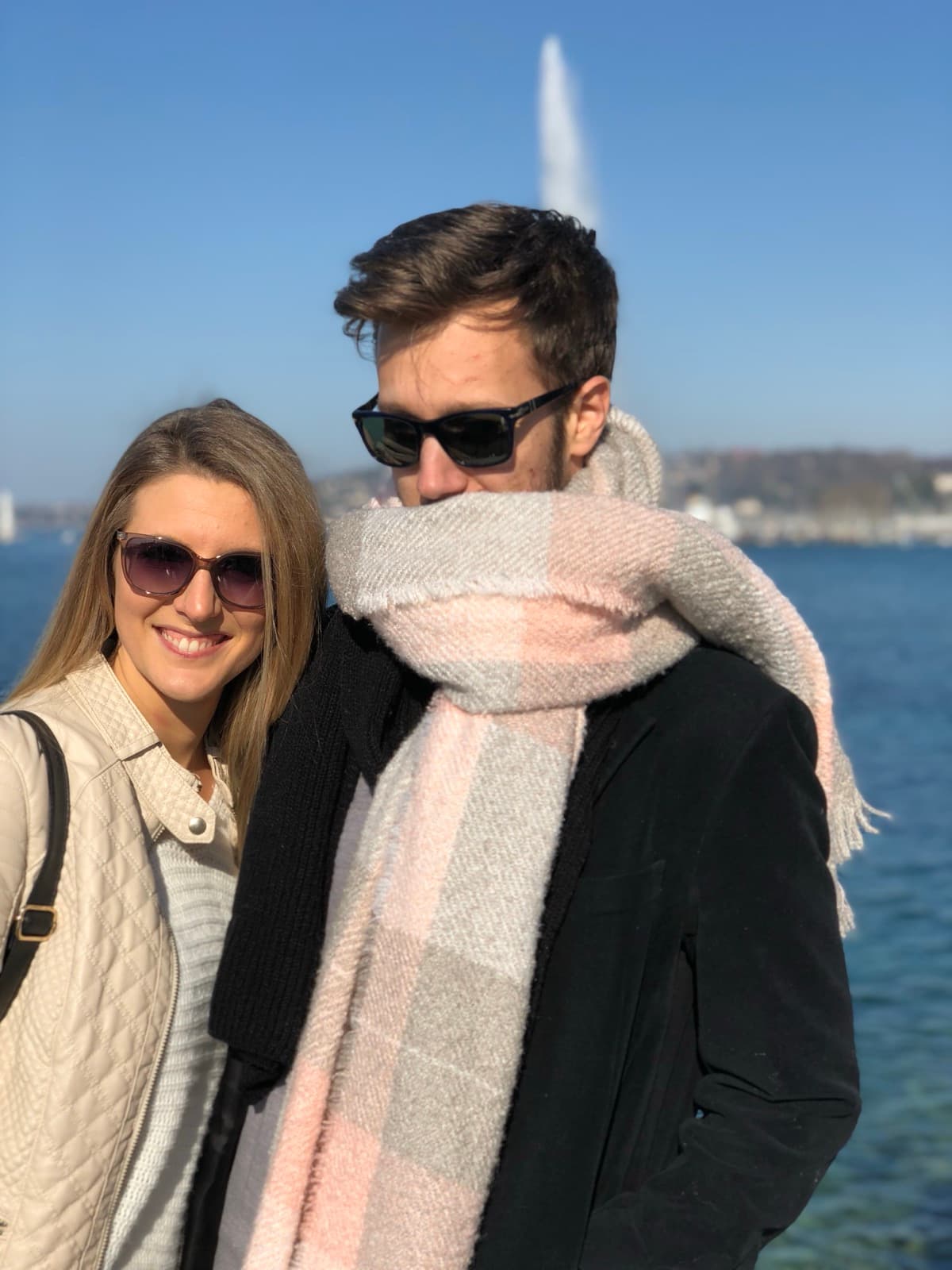Amandine à Genève, lac Léman