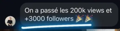 Résultat réel d'un participant