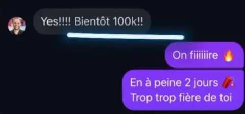 Résultat réel d'un participant